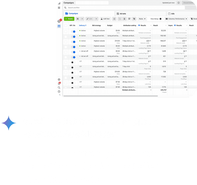Gemini spreadsheet analysis example